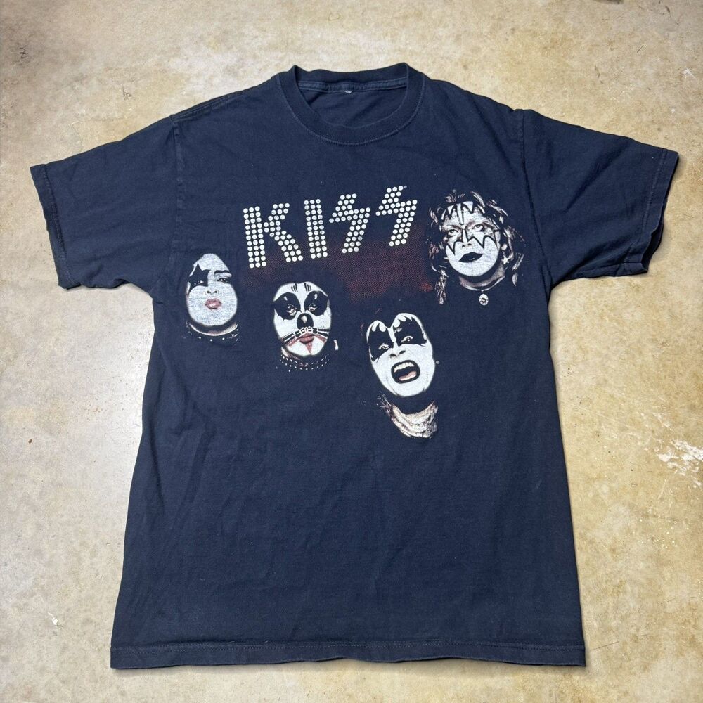Rare Vintage Y2K Kiss Band T Shirt KISS Catalog Nothing To Lose Rock N Roll Sz S